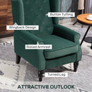 HOMCOM Accent Armchair Home Furniture Retro Tufted Club Fabric