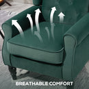 HOMCOM Accent Armchair Home Furniture Retro Tufted Club Fabric