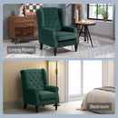 HOMCOM Accent Armchair Home Furniture Retro Tufted Club Fabric