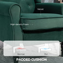 HOMCOM Accent Armchair Home Furniture Retro Tufted Club Fabric