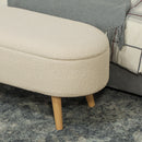 HOMCOM Ottoman Storage Bench for Hallway, Living Room