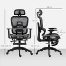 HOMCOM Ergonomic Office Chair Swivel Computer Chair With 3D Armrest