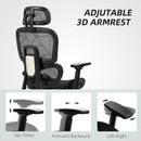 HOMCOM Ergonomic Office Chair Swivel Computer Chair With 3D Armrest