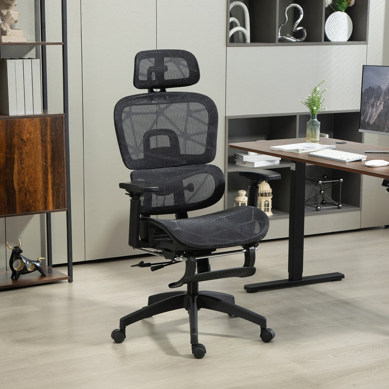 HOMCOM Ergonomic Office Chair Swivel Computer Chair with 3D Armrest