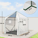 Outsunny Large Plant House with Roll-up Door White