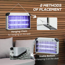 Outsunny 30W Mosquito Insect Killer Pest Bug Trap Lamp UV Fly Zapper Silver