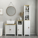 Kleankin Bathroom Under Sink Cabinet With Adjustable Shelf, White