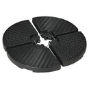 Outsunny 4PCs Parasol Bases Umbrella Weights w/ Handles for Garden Patio, Black