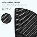Outsunny 4PCs Parasol Bases Umbrella Weights w/ Handles for Garden Patio, Black