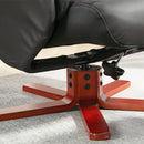 HOMCOM Recliner Chair With Footstool, Backrest Adjustable, Armchair - Black/Brown