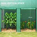 Outsunny 200 x 100 x 178cm Small Tomato Greenhouse with Roll-up Zipped Doors