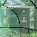 Outsunny 200 x 100 x 178cm Small Tomato Greenhouse with Roll-up Zipped Doors