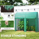 Outsunny 200 x 100 x 178cm Small Tomato Greenhouse with Roll-up Zipped Doors