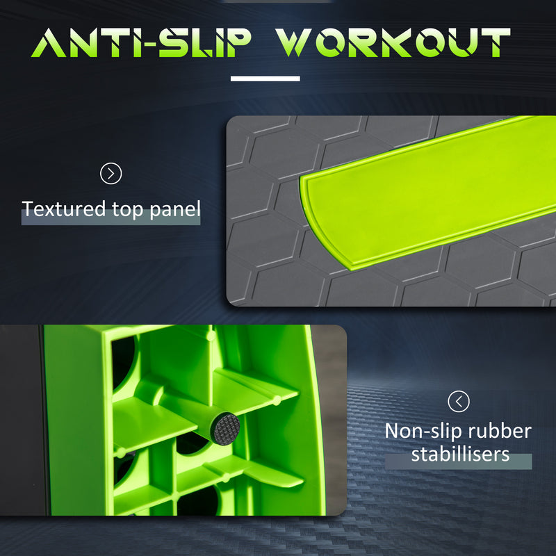 HOMCOM Aerobic Step Three-Level Adjustable Exercise Stepper For Home, Office