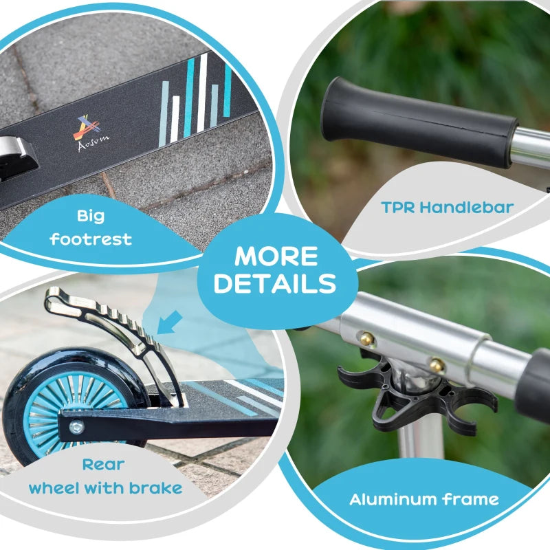 HOMCOM Scooter for Kids - Black