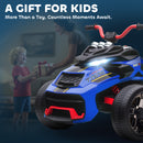 AIYAPLAY 12V Kids Electric Ride On Car, Battery Powered Ride On ATV, Blue