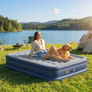 Outsunny Inflatable Mattress, Air Bed With Built-in Pump, Grey