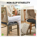 Outsunny Outdoor Chair Seat Cushions Set of 2, Garden Chair Cushions, Grey