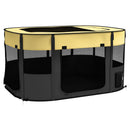 PawHut Portable Dog Pen For Puppies, Rabbits, Kittens, Guinea Pigs - Yellow