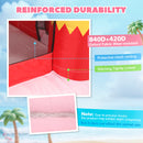 AIYAPLAY Kids Inflatable Bounce House With Blower For Indoor Outdoor, Pink