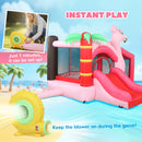 AIYAPLAY Kids Inflatable Bounce House With Blower For Indoor Outdoor, Pink