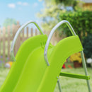 AIYAPLAY Freestanding Garden Wavy Slide for Kids with Climbing Ladder, Green