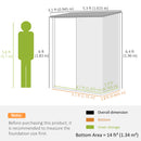 Outsunny Outdoor Storage Shed w/ Lockable Door for Garden, Light Grey