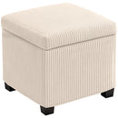 HOMCOM 40 cm Ottoman Storage Box with Removable Lid, Foot Rest