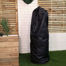 1.4m Tall Outdoor Garden Patio Chiminea Log Burner Fire Pit with Log Store & Cover