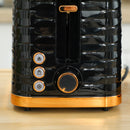 HOMCOM Kettle and Toaster Set 1.7L Rapid Boil Kettle & 2 Slice Toaster