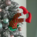 55cm Battery Operated Soft Animated Elf Kicking Legs Christmas Decoration