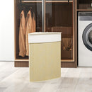 HOMCOM 55L Laundry Hamper With Removable Washable Liner Bag