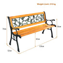 Weatherproof Wooden Garden Bench