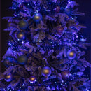 18.5m 1440 LED Christmas Cluster Multi-Action String Lights with Timer in Blue, Purple & White