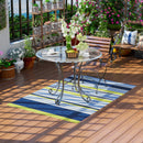 Outsunny Reversible Waterproof Plastic Straw Outdoor RV Rug, 121 x 182 cm