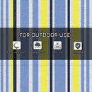 Outsunny Reversible Waterproof Plastic Straw Outdoor RV Rug, 121 x 182 cm