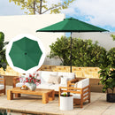 Outsunny UPF 50+ Replacement Parasol Canopy Parasol Cover Replacement