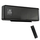 HOMCOM 2000W Ceramic Electric Heater with Fan, Wall Mounted, Black