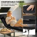 Outsunny Folding Sun Loungers Set Of 2, Sun Bed With Canopy, Black