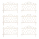 27cm x 48cm  Plastic Garden Border Fence Edging with Lattice Design
