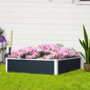 Outsunny Garden Raised Bed 120x90x30 cm - Grey