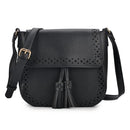 Winnie Tassel Crossbody Bag - Black