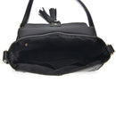 Winnie Tassel Crossbody Bag - Black