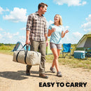 Outsunny 6-7 Person Large Family Party Camping Tent W/ Carrying Bag, Khaki