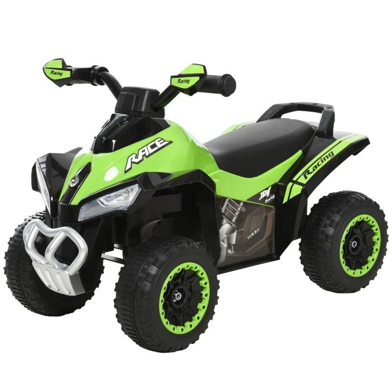 HOMCOM Kids Manual Ride On Quad Bike - Green