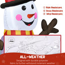 Outsunny Blow Up Christmas Inflatables With Flashing Projector Light