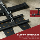 SPORTNOW Pull Up Station Power Cage with Adjustable Seat, Home Gym - Red