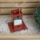 75mm x 75mm (3" x 3") Metal Garden Fence Post Holder & Spike