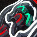 35cm USB Powered Light up Christmas Santa Multi-Coloured Neon Sign