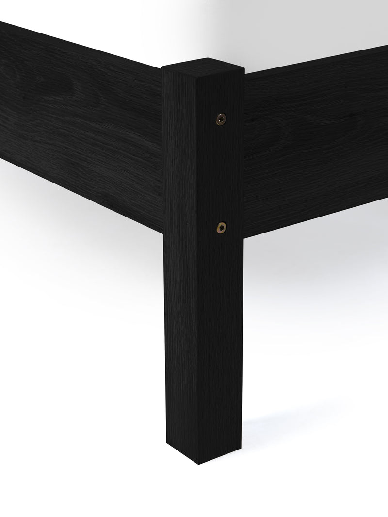 Padstow Rattan 150Cm King Bed - Black